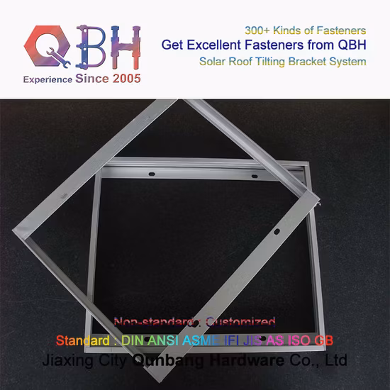 Parte de suporte de instalação de painel de energia solar fotovoltaica personalizada Qbh