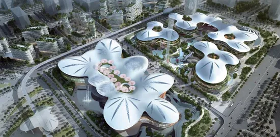 Oficina de aço leve sísmica resistente a grandes vãos para edifícios modernos