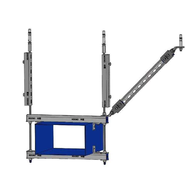 Braçadeira de duto de ar retangular Unistrut Braçadeira de escora sísmica galvanizada Suporte de canal